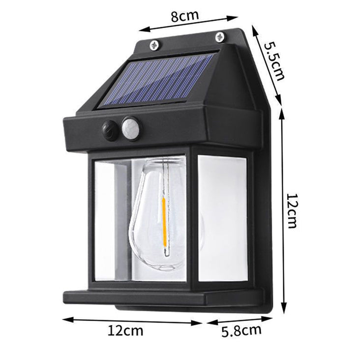 Skanto | Sensor LED Solcelle Wolfram Lyspære Solcelledrevet