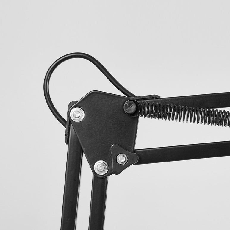 Skanto | Moderne minimalistisk sammenleggbar bordlampe med lang arm og klemme laget av ABS med 1 lys for soverommet