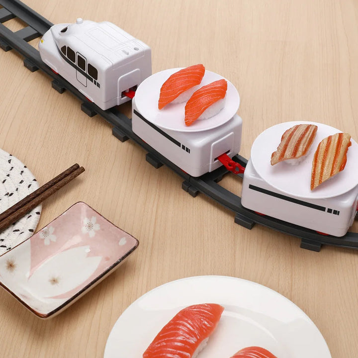Skanto | Rotary Sushi Tog Leketog Rolle Spiller Transportbånd Sett - Batteridrevet