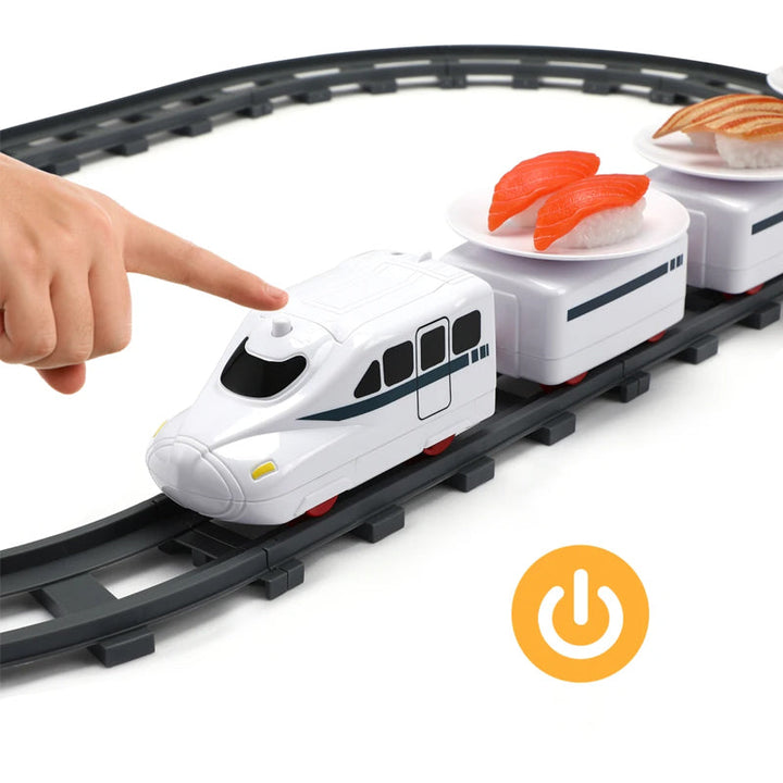 Skanto | Rotary Sushi Tog Leketog Rolle Spiller Transportbånd Sett - Batteridrevet