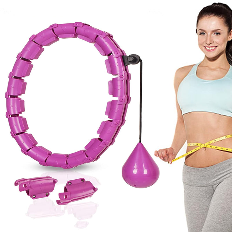 Skanto | Seksjon Justerbar Abdominal Vektet Hula Hoop - Tilgjengelig i 2 Farger
