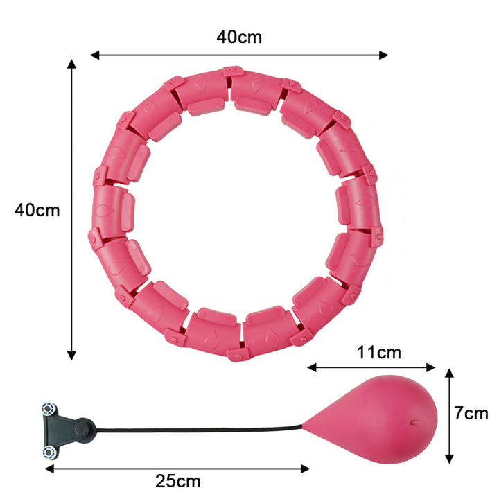 Skanto | Seksjon Justerbar Abdominal Vektet Hula Hoop - Tilgjengelig i 2 Farger