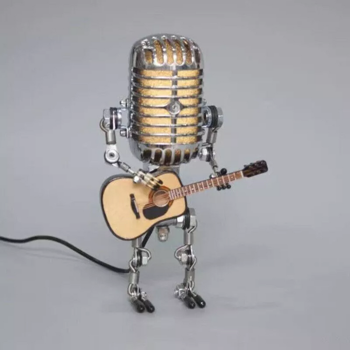Retro Mikrofon Robot Metall Skrivebord Lampe | Skanto