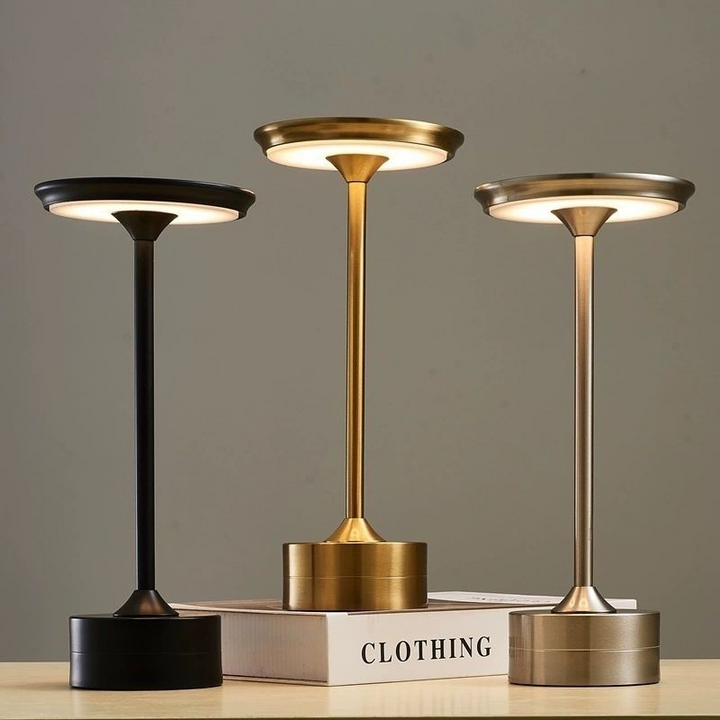 Aluminium oppladbar berøringsdimmer bordlampe | Skanto
