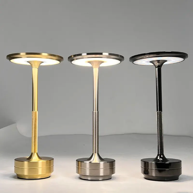 Aluminium oppladbar berøringsdimmer bordlampe | Skanto