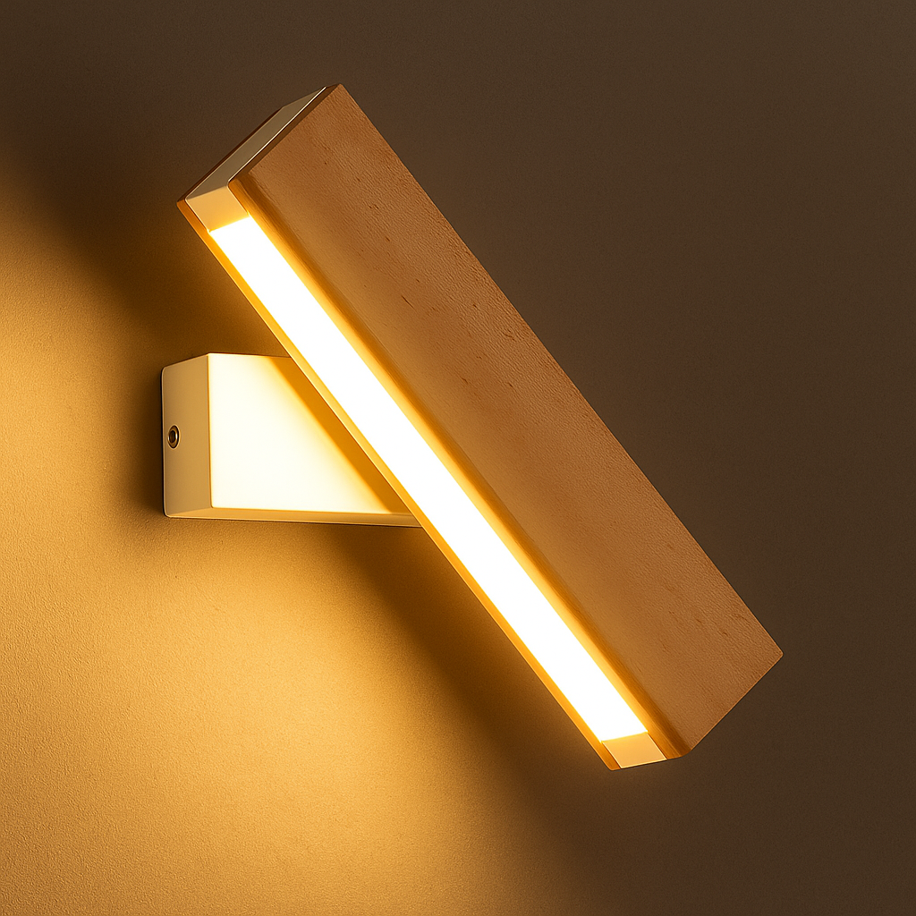 Skanto | Minimalistisk Tre LED Vegglampe med Justerbar Arm