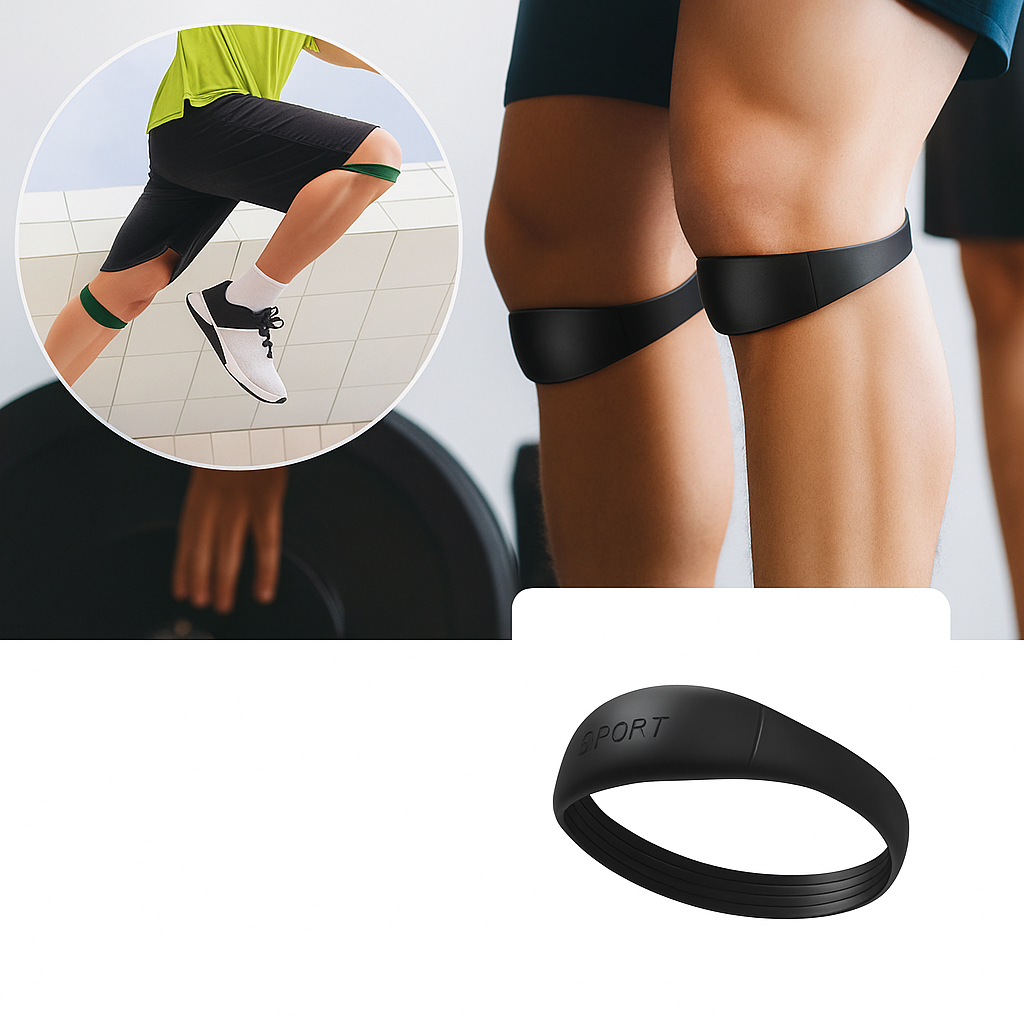 Kompresjonskne-band lindring – silikon non-slip elastisk – løping og sport bruk Skanto