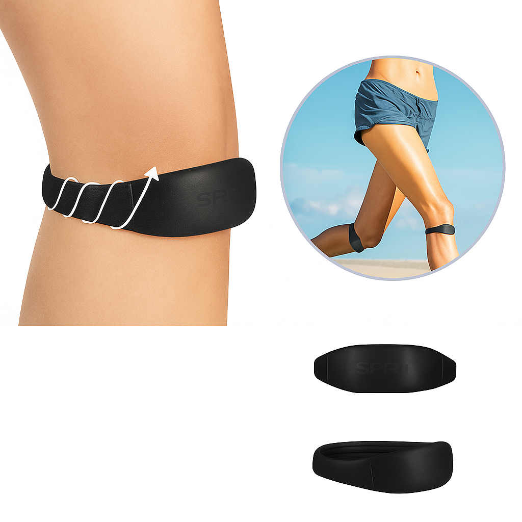 Kompresjonskne-band lindring – silikon non-slip elastisk – løping og sport bruk Skanto