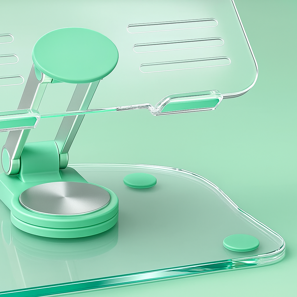 Ergonomiske justerbare vinkler – akryl sammenleggbart sklisikkert – hjemmekontor og studie Skanto