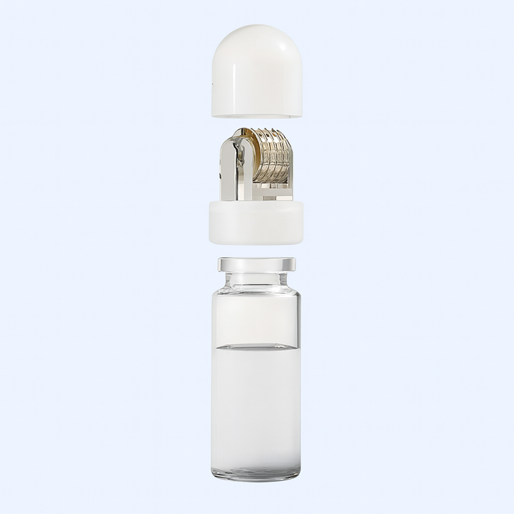 Boosts Serum Absorpsjon – Påfyllbar Flaske & Fine Nåler – Trygg Hjemmepleie Skanto