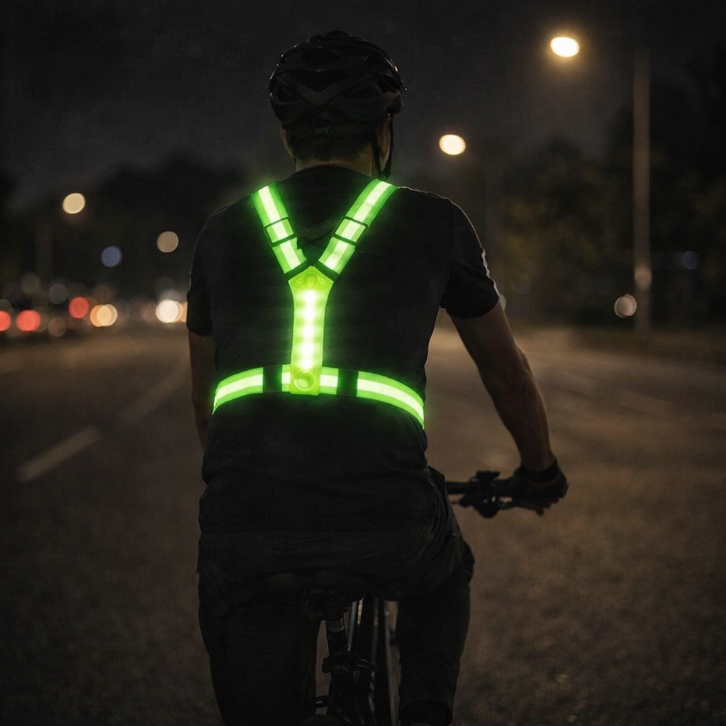 LED Sikkerhetsvest Pro – Refleksiv 360 Synlig Vest | Skanto