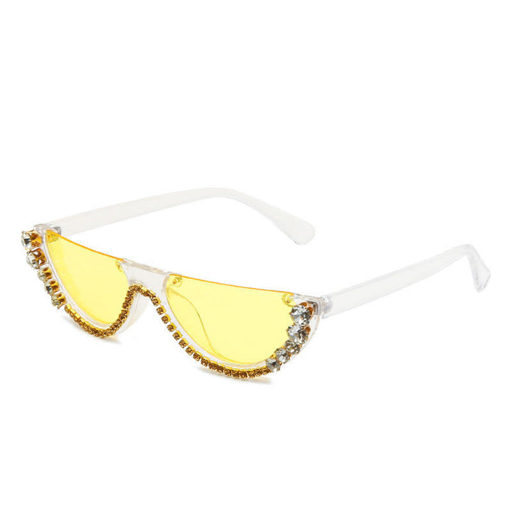 Dame Design-solbrille med glitrende aksenter Skanto