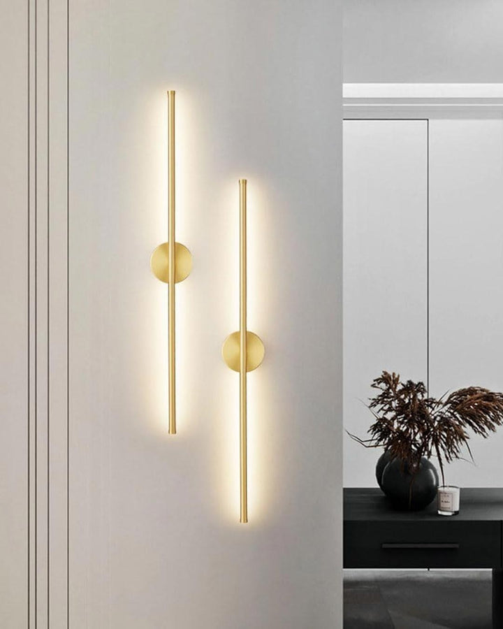 Skanto | Moderne Lineær LED Vegglampe - Gull