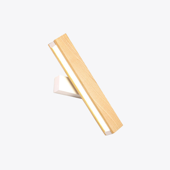 Lineær Lesing Vegglampe Moderne Tre Rotérbar LED Soverom Vegglampe Belysningsfixture | Skanto