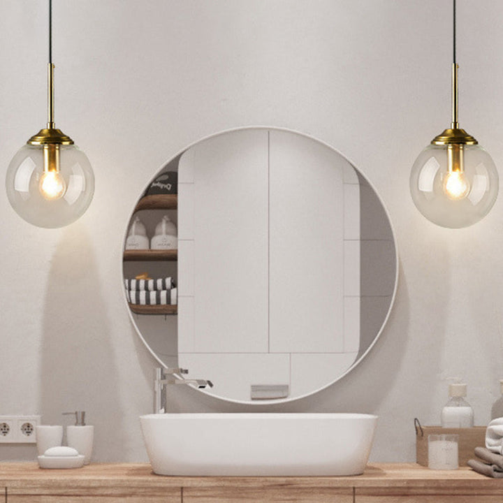 Globe Glass Veggmontert Lysarmatur Moderne 1 Hode Gull Veggbelysning for Soverom | Skanto