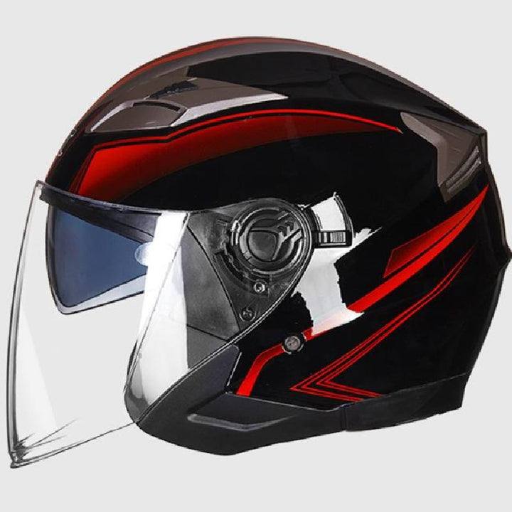 Full-Face motorsykkelhjelm med integrert visir Skanto