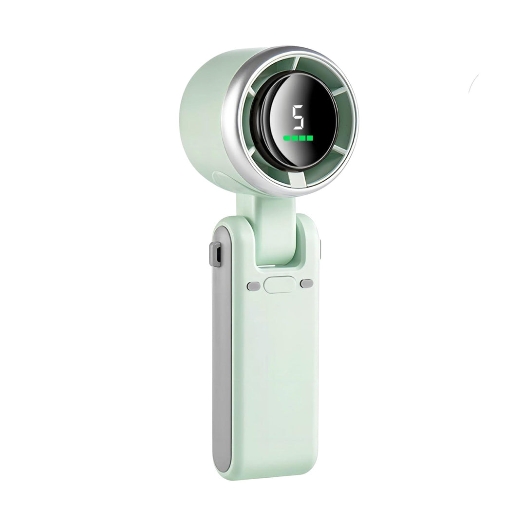 3-i-1 Mini Håndholdt Turbo Vifte – Skrivebord, Nakke & Bærbar Kjølevifte (Oppladbar) | Skanto