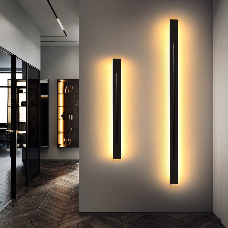 Skanto | Moderne LED Vegglampe i Svart Akryl