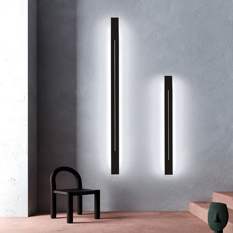 Skanto | Moderne LED Vegglampe i Svart Akryl