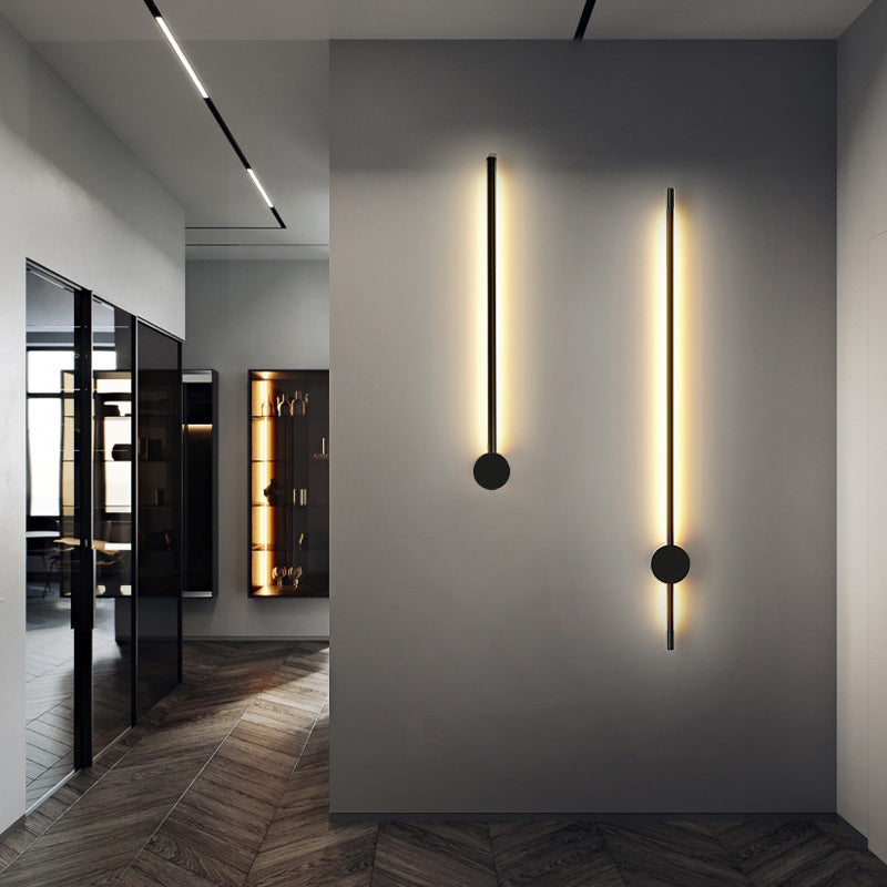 Slim Tube Formet Vegglampe Moderne Metall Stue LED Vegglampe Fixture | Skanto