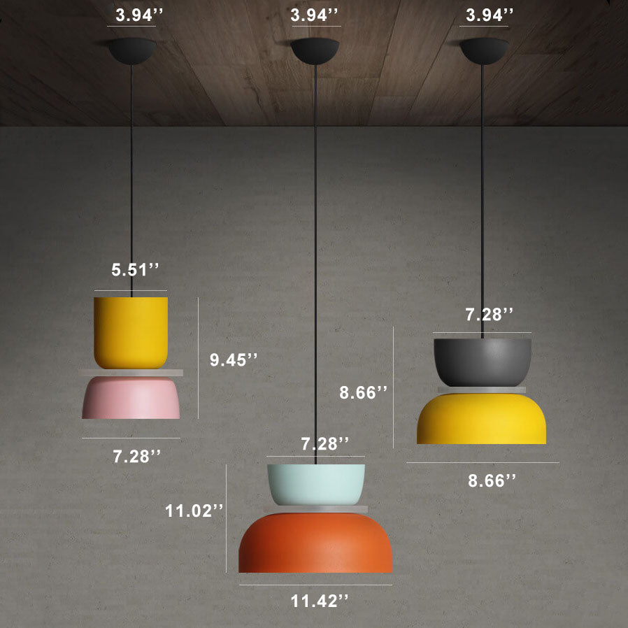Skanto | Nordisk Fargerik Makron 1 Lyskilde LED Pendellampe