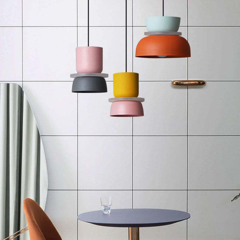 Skanto | Nordisk Fargerik Makron 1 Lyskilde LED Pendellampe