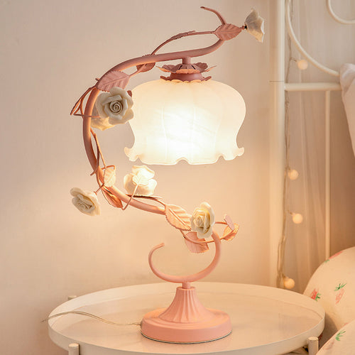 Rose Bordlampe Glass Skantoomst Design Nattbord Lys | Skanto