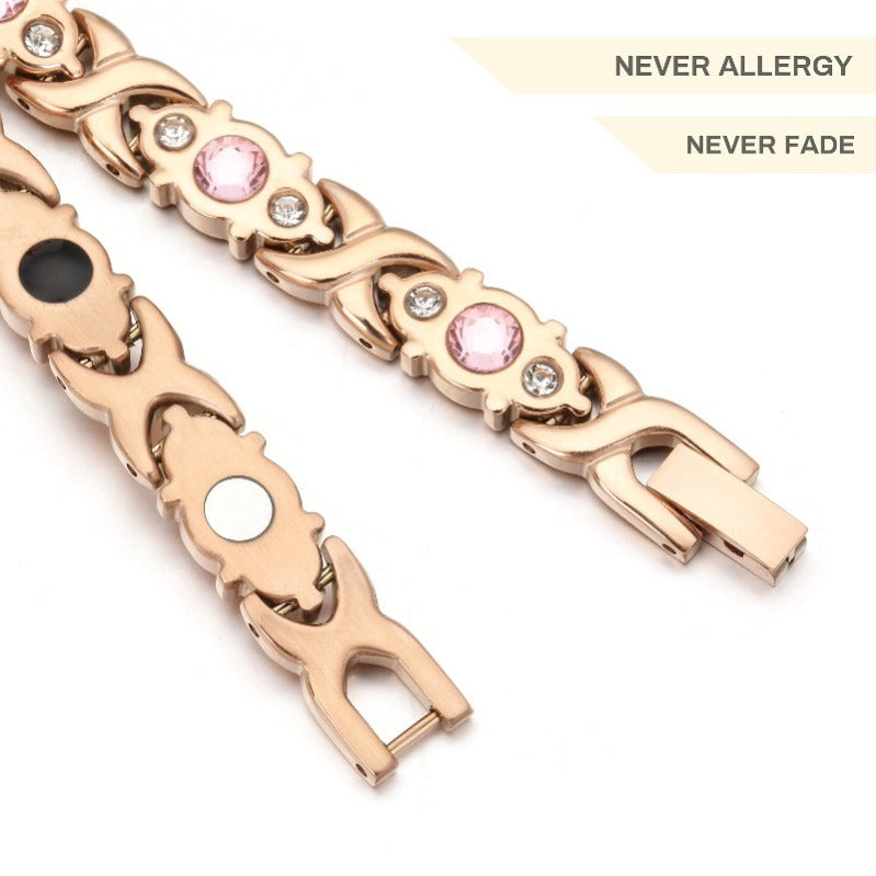 Skanto | Roségull Magnet Armbånd