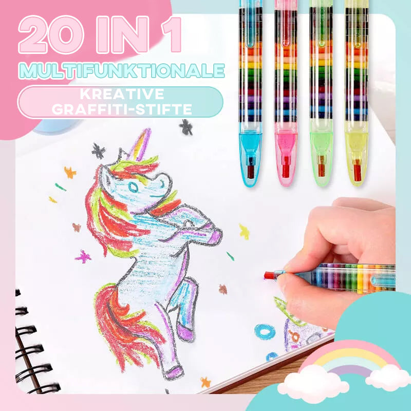 Skanto | 20 I 1 Multifunksjonelle Kreative Graffiti Penner