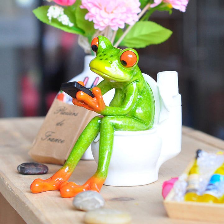 Skanto | Festival Frog Resin Crafts Frog Pastoral Ornament