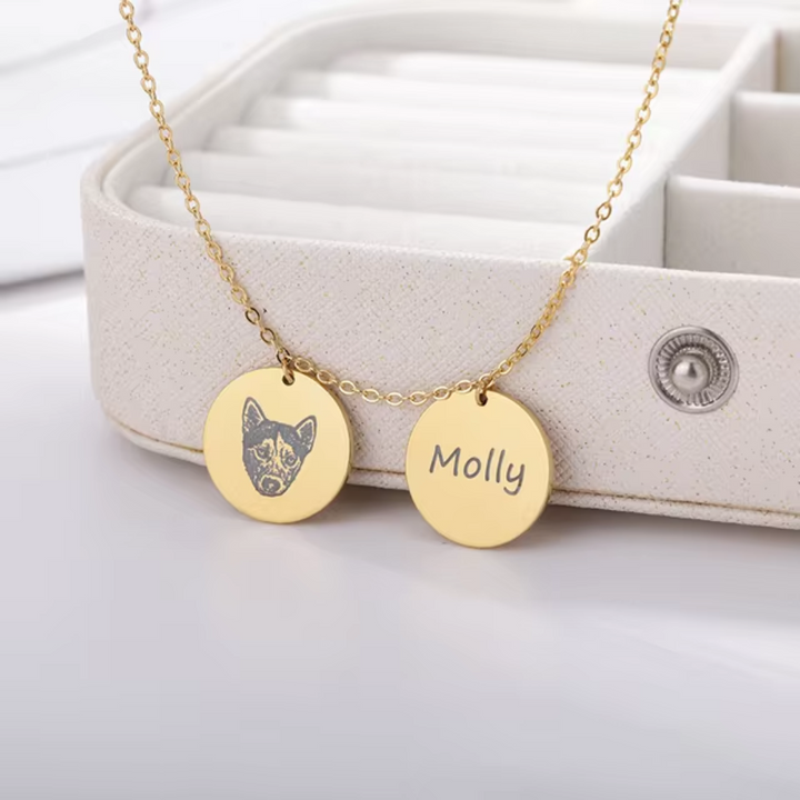 Custom Pet Memorial Necklace Skanto