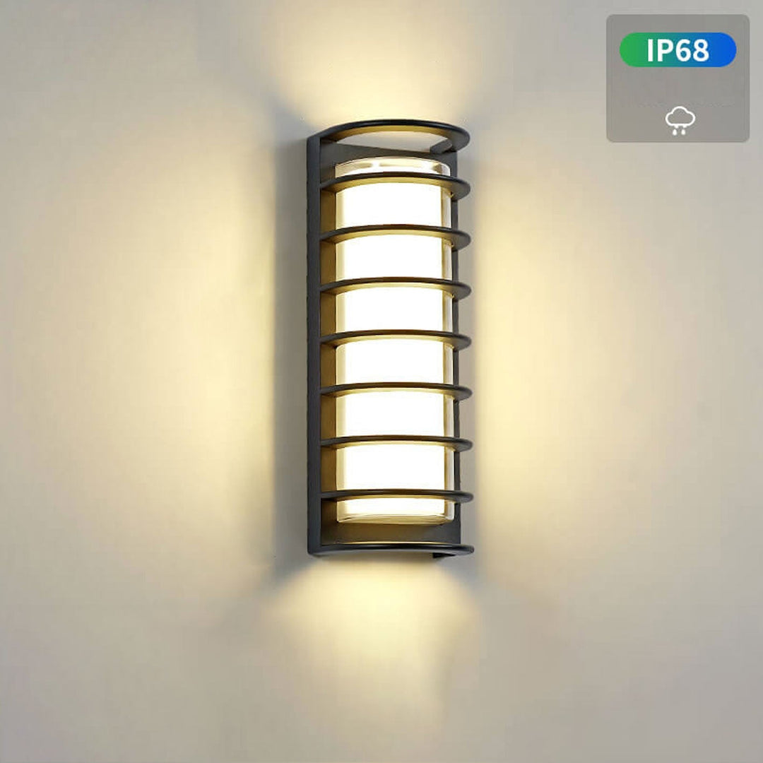 Modern utendørs søyle vanntett LED hagevegglampe | Skanto
