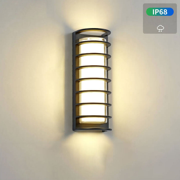 Modern utendørs søyle vanntett LED hagevegglampe | Skanto