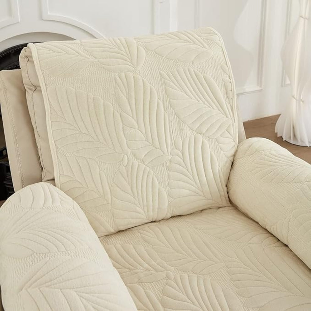 Skanto | Verdant Leaf Pattern Recliner Cover