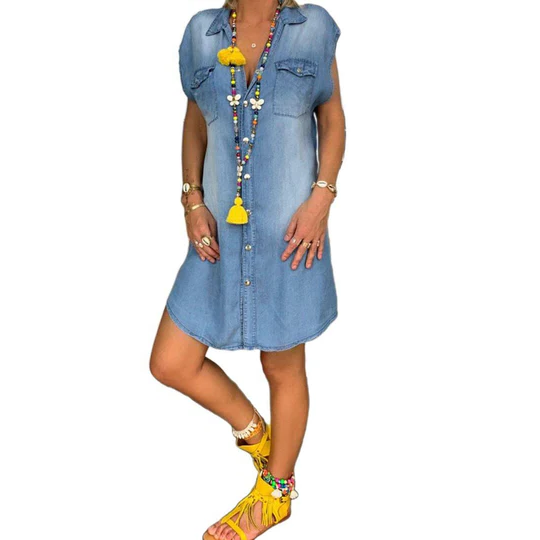 Skanto | Denim Straight Dress