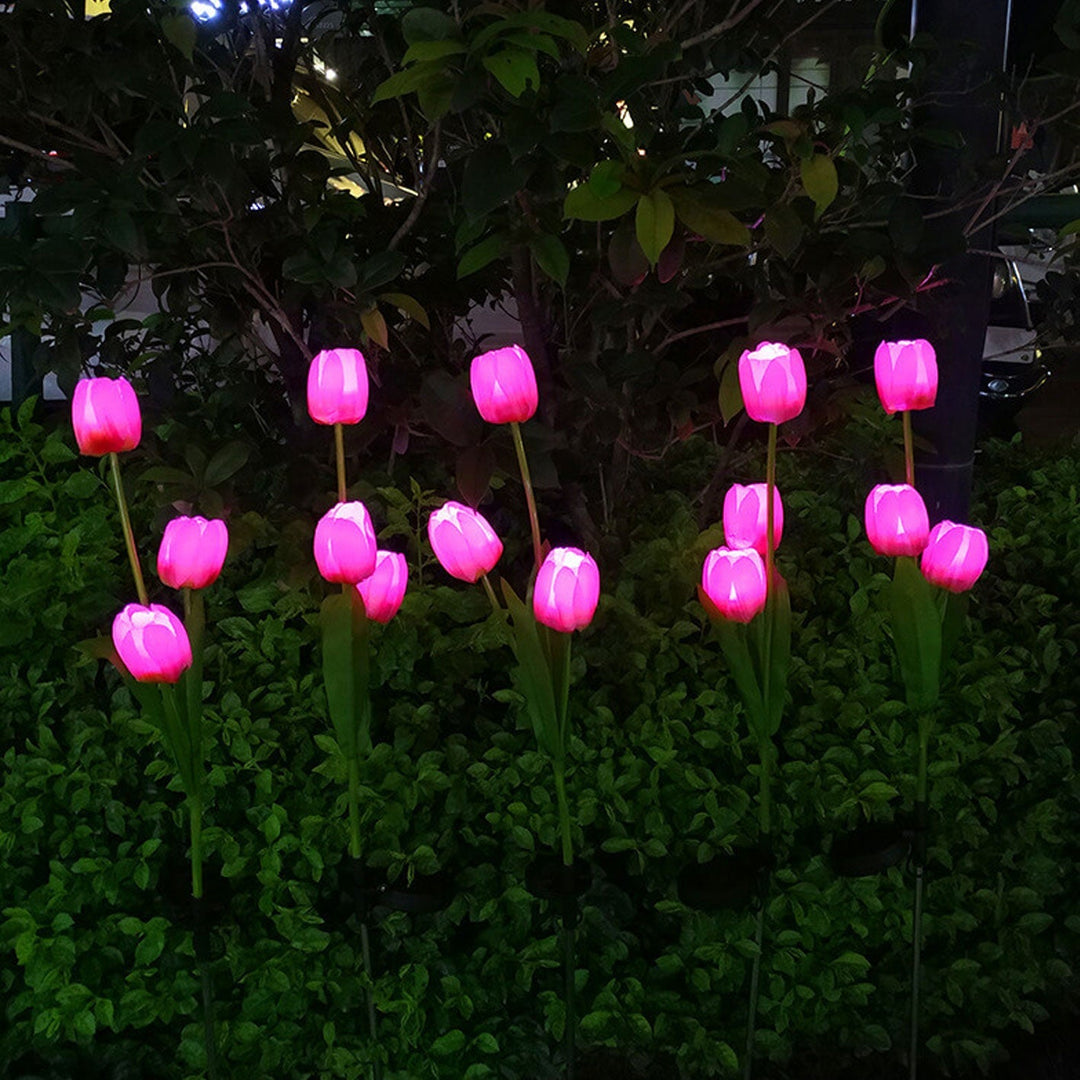 Skanto | Solar Tulip Plenlys Utendørs Hage LED Tulipan Blomsterlys Bakke Stakelandskapslys