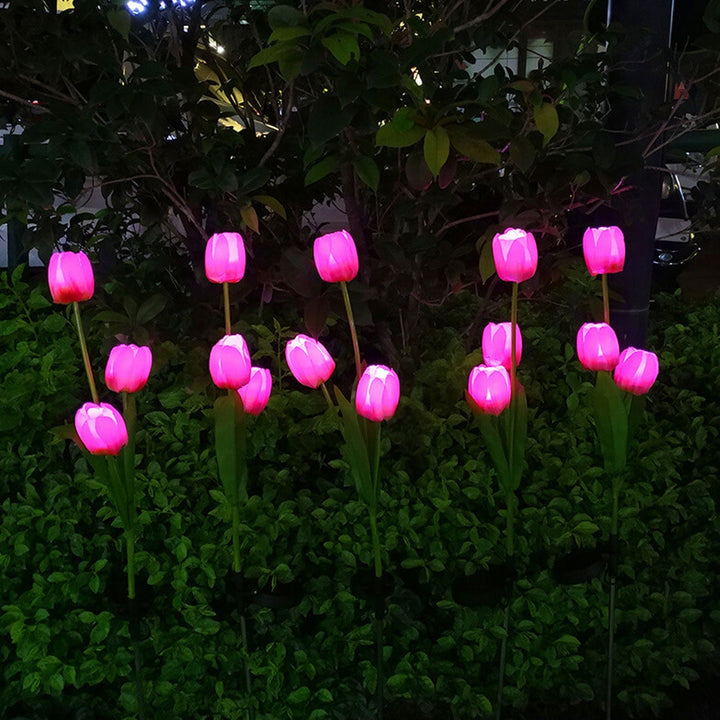 Skanto | Solar Tulip Plenlys Utendørs Hage LED Tulipan Blomsterlys Bakke Stakelandskapslys