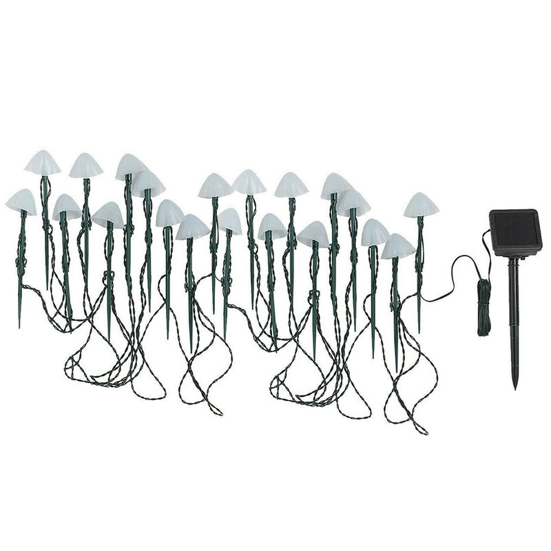 Skanto | LED Solcelle Lyskjede Bakke Stake Sopplamper