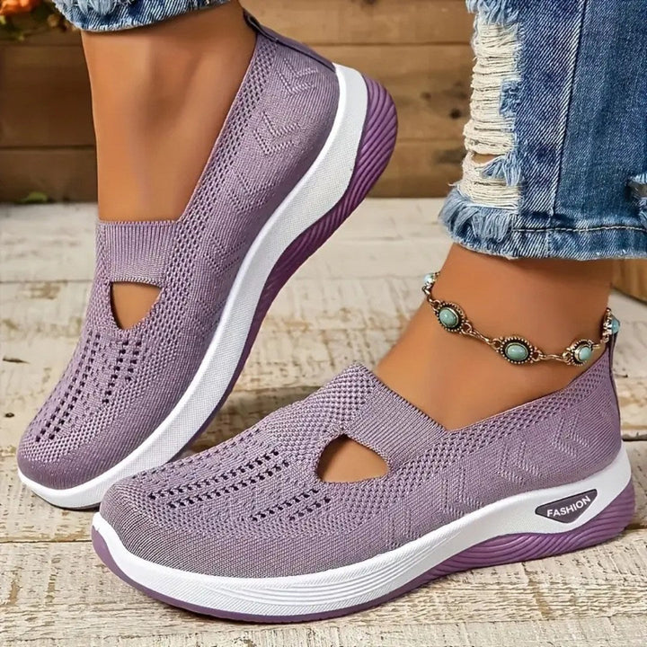 Vellora – damesko i netting med slip-on-komfort