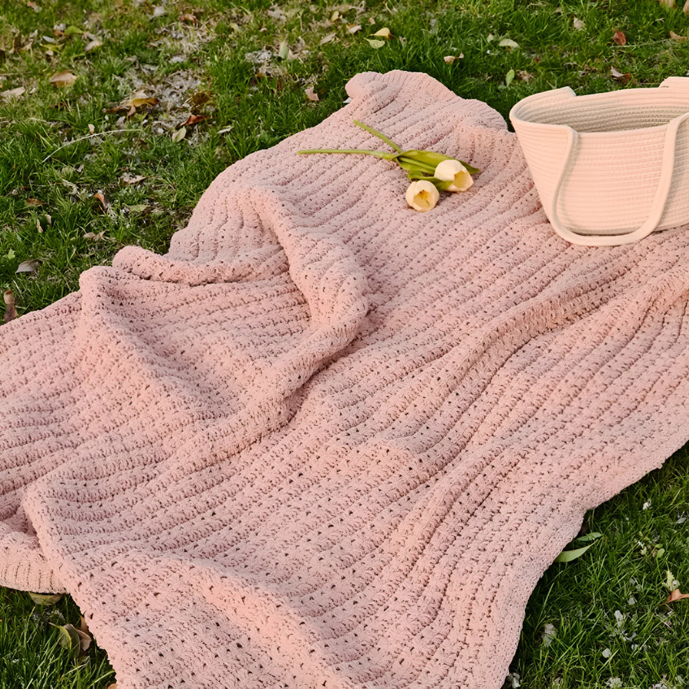 Skanto | Vintage Chunky Strikket Teppel