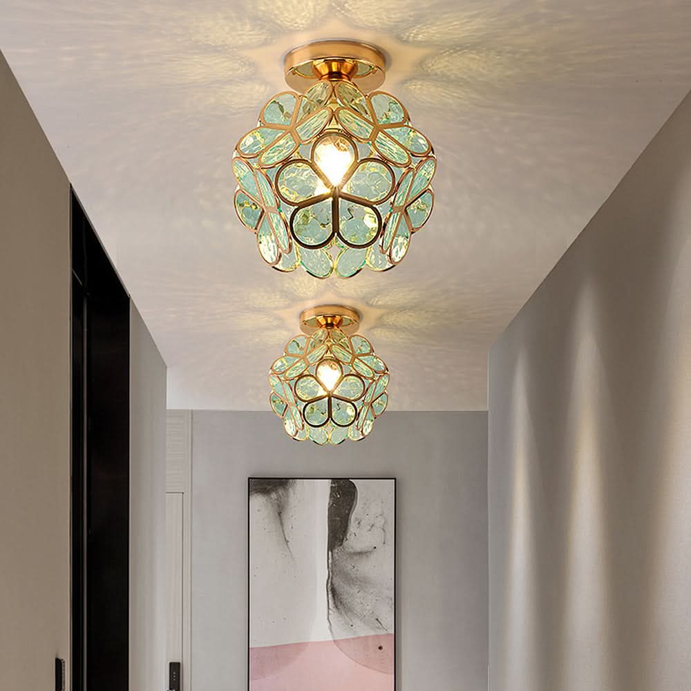 Skanto | Flowers Stil Glass Gang Taklampe