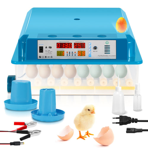 Brutautomat Helautomatiske Inkubator for Kyllinger 64 Egg | Skanto