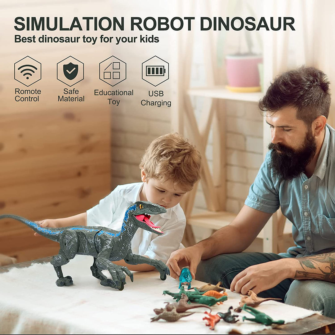DinoMotion – Realistisk Velociraptor med Fjernkontroll Skanto