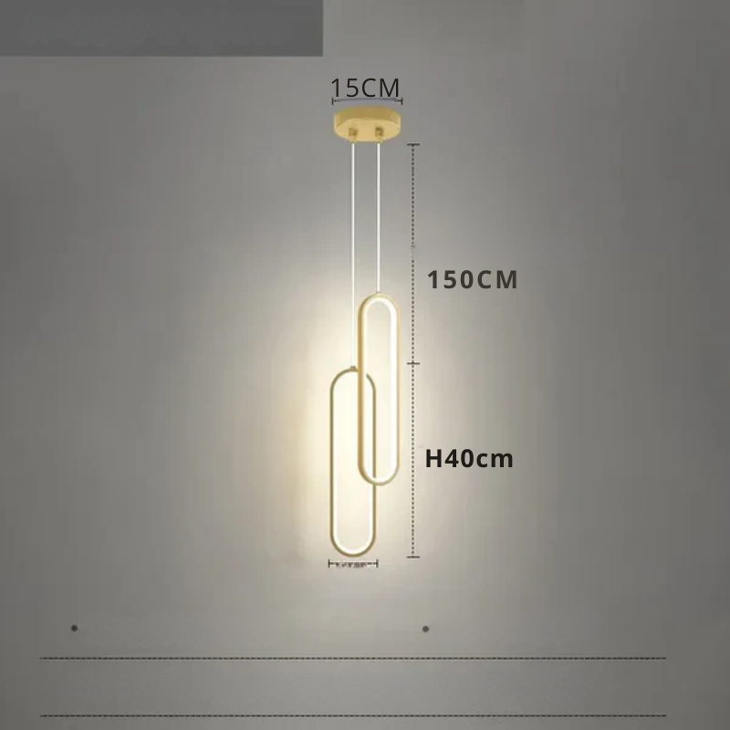 Modern minimalist LED pendellampe - stilrent designlampe for soverom og stue | Skanto