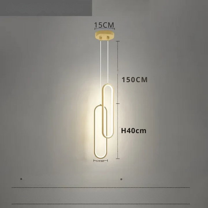 Modern minimalist LED pendellampe - stilrent designlampe for soverom og stue | Skanto