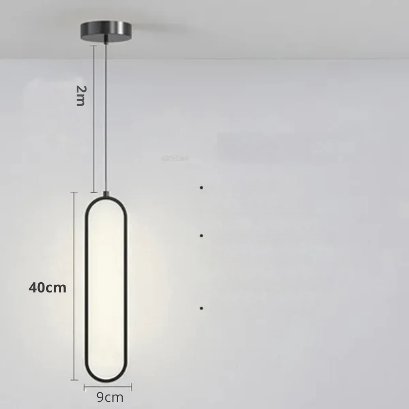 Modern minimalist LED pendellampe - stilrent designlampe for soverom og stue | Skanto