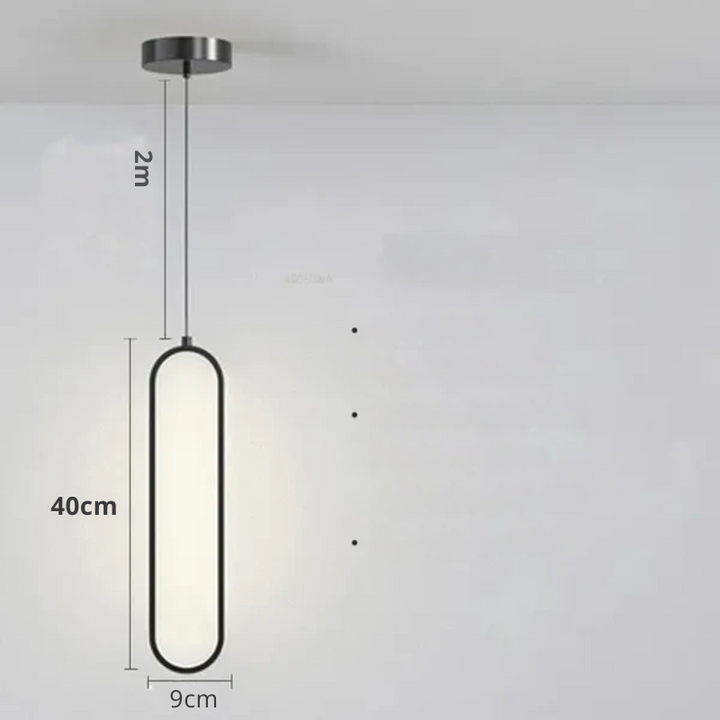 Modern minimalist LED pendellampe - stilrent designlampe for soverom og stue | Skanto