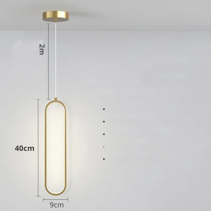 Modern minimalist LED pendellampe - stilrent designlampe for soverom og stue | Skanto