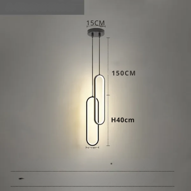 Modern minimalist LED pendellampe - stilrent designlampe for soverom og stue | Skanto