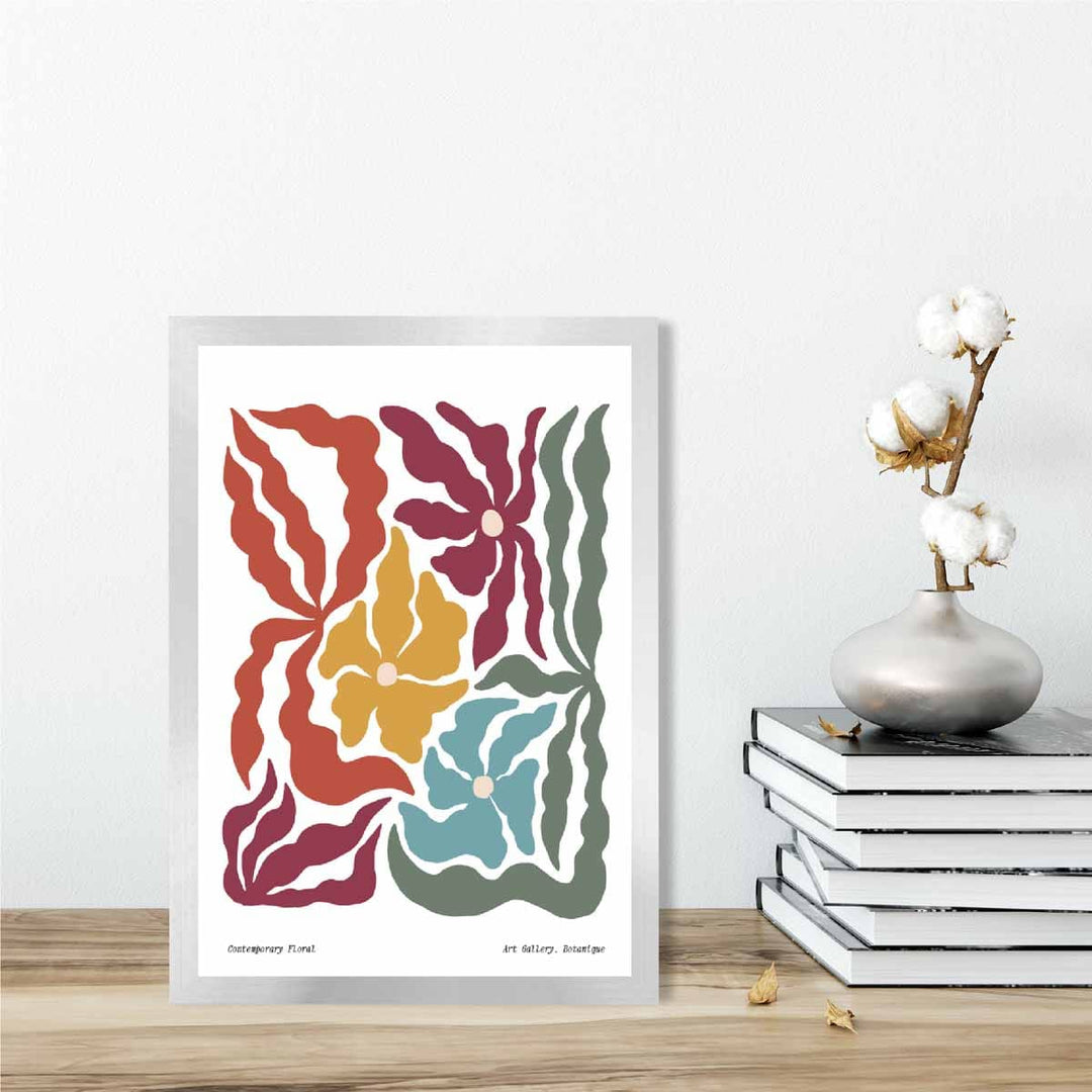 Moderne Boho Blomsterplakat nr. 3 Botanikk